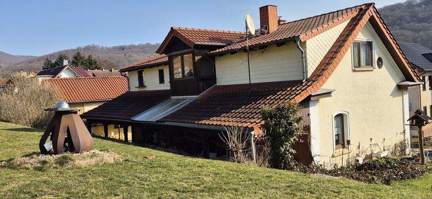 Blick vom Grundstück