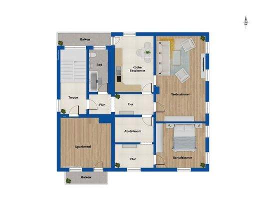 Grundriss Obergeschoss