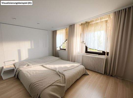 Schlafzimmer-Obergeschoss Homestaging