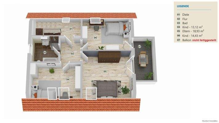 Haus 1 Grundriss Dachgeschoss