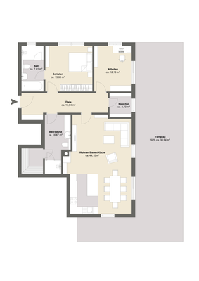 Wohnung 1 - Erdgeschoss