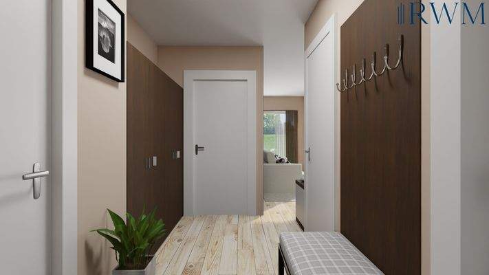 Visualisierung Flur & Garderobe