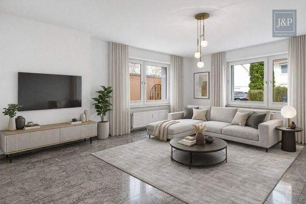 Wohnzimmer KI Überarbeitet