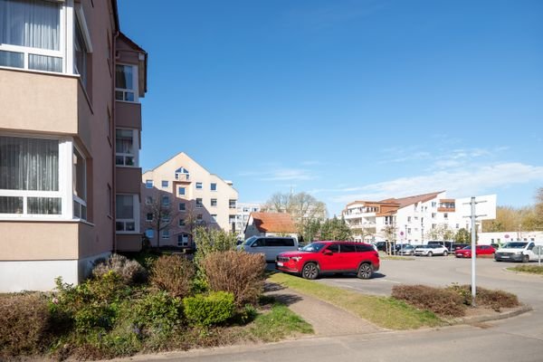 Blick in die Wohnanlage