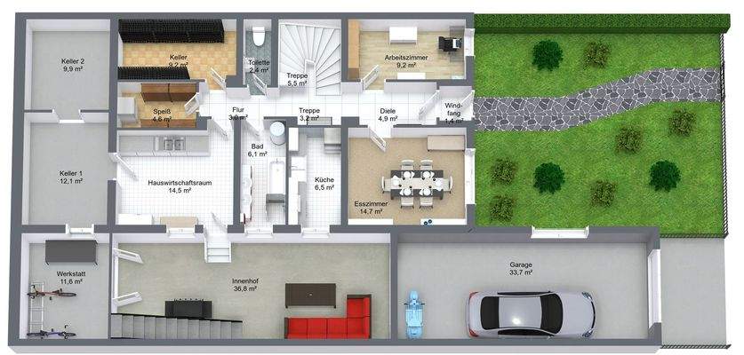 Grundriss Erdgeschoss