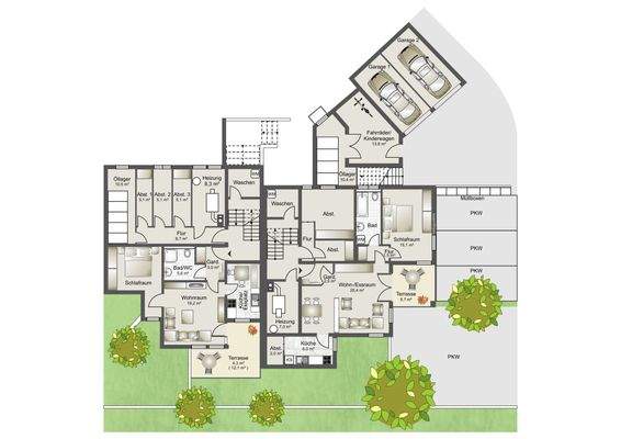 Grundriss Hanggeschoss