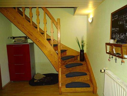 Treppe ins Dachgeschoss