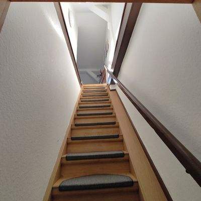 Treppe in denkmalgeschütztem Haus