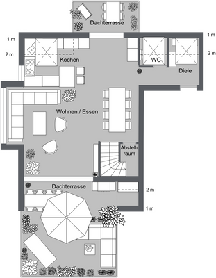Grundrissvariante 1.DG (in 2D)