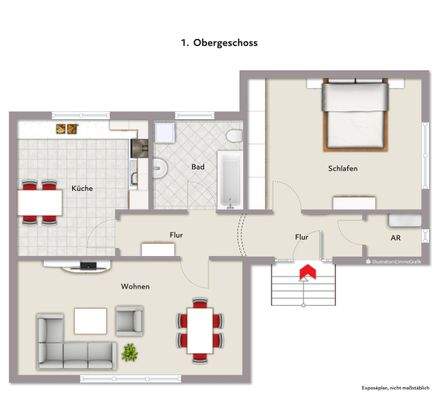 1. Obergeschoss Hinterhaus