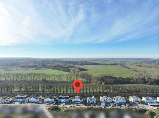 Übersicht mit Lagebezug: Die Immobilie in Bad Doberan aus der Nordostansicht