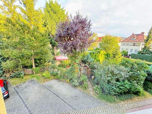 Blick auf Stellplätze