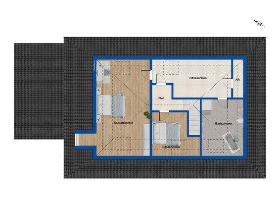 Grundriss Dachgeschoss