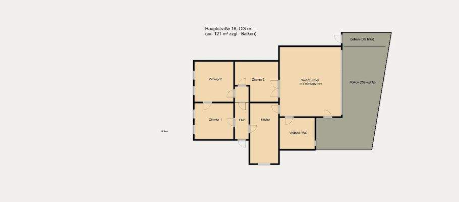 Grundriss Obergeschoss rechts