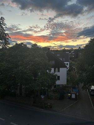 Sonnenuntergang Giebelfenster
