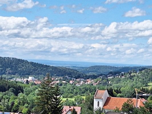 Fernsicht vom Grundstück