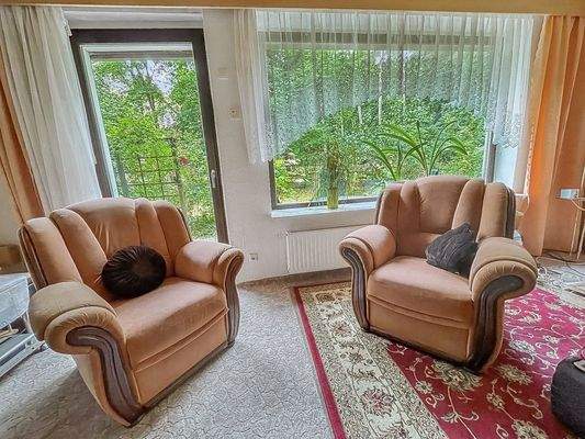 Wohnzimmer Blick in den Garten