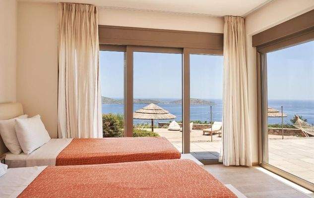 Kreta, Schisma Eloundas: Exklusive Villa mit Meer- und Sonnenuntergangsblick zu verkaufen