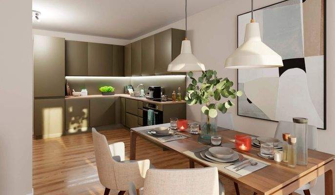 In der offenen Wohnküche bereiten Sie köstliche Ma