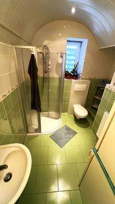 Bad mit Dusche und WC im EG