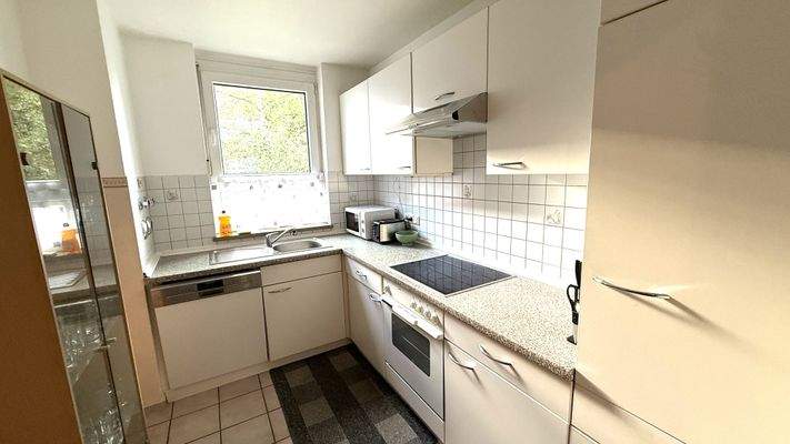 Küche mit Einbauküche