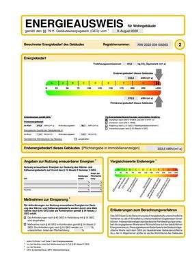 Energieausweis Einfamilienhaus