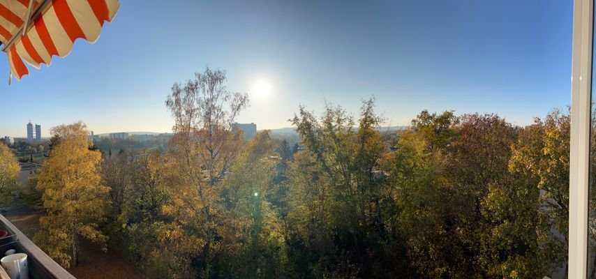 Ausblick vom Balkon