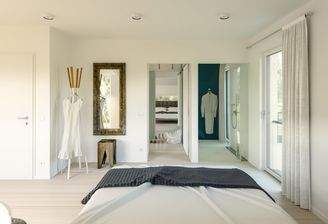 Schlafbereich mit eigenem Badezimmer