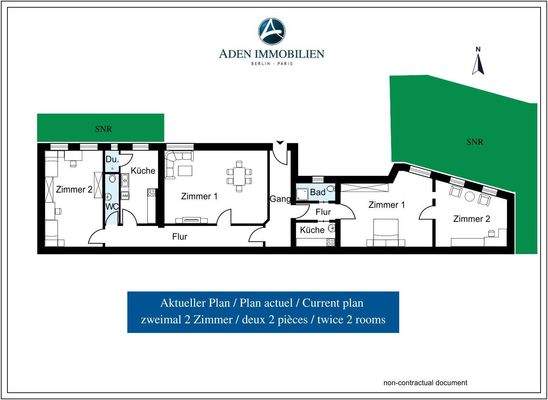 Option zweimal 2-Zi.