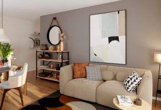 Heller Wohn- und Essbereich mit viel Platz für Ihr