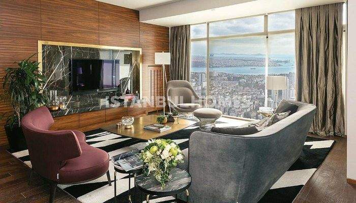 High-Class Property with Sea and City Views in Sisli