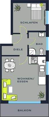 Grundrissplan WHG 4 OG