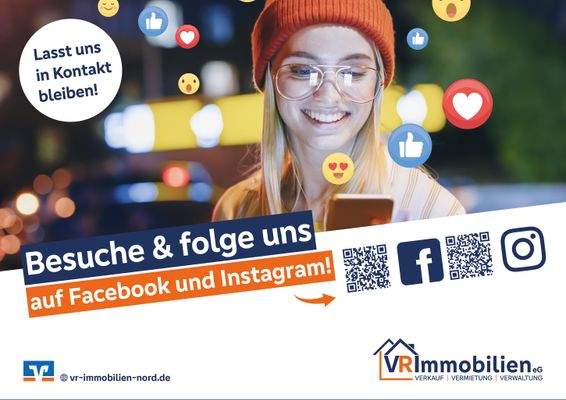 Besuche & folge uns auf Facebook und Instagram