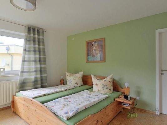 Blick ins Schlafzimmer