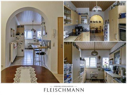 Gepflegte Küche mit Möbeln