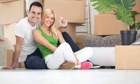 glückliche Bauherren