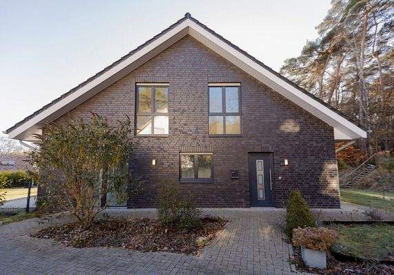 Seitenansicht mit Hauseingang