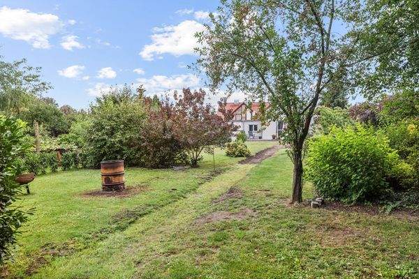 Garten mit Blickrichtung Haus