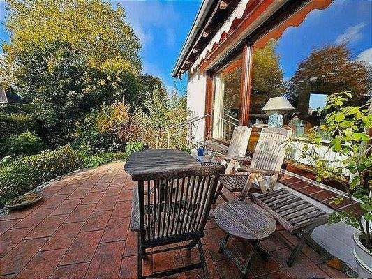 Grüner Terrassenblick