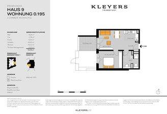 9.00.195 Grundriss 2 Zimmer