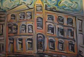 künstlerische Straßenansicht