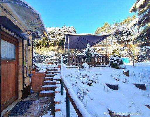 Sitzplatz oben am Hang