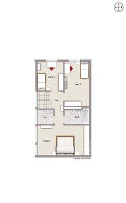 Grundriss höherliegendes EG