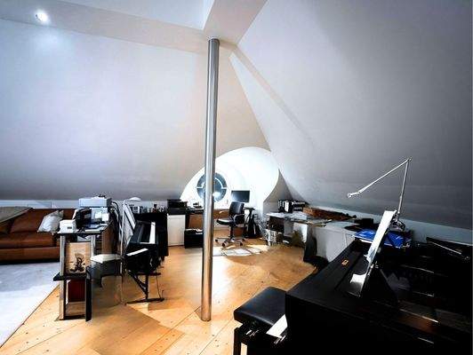 Büro-Musik-Ecke - KI optimiert