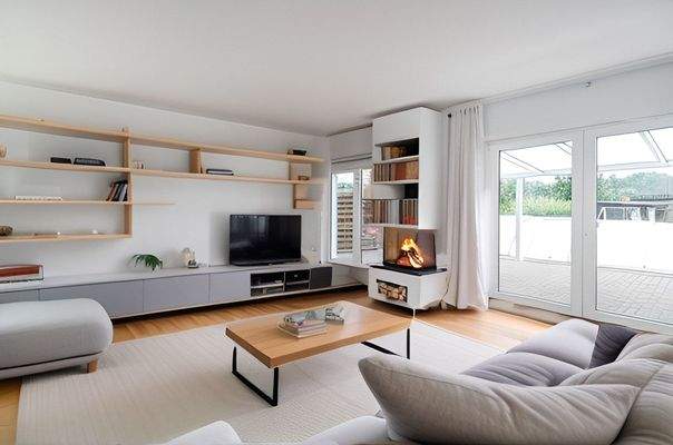 Wohnzimmer-Homestaging