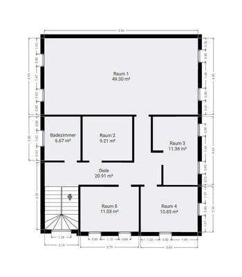 Grundriss Skizze 2.OG