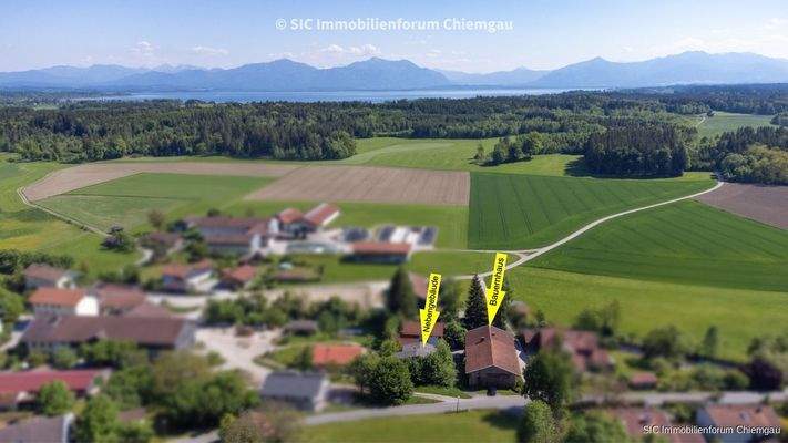Luftbild Lage Nähe Chiemsee