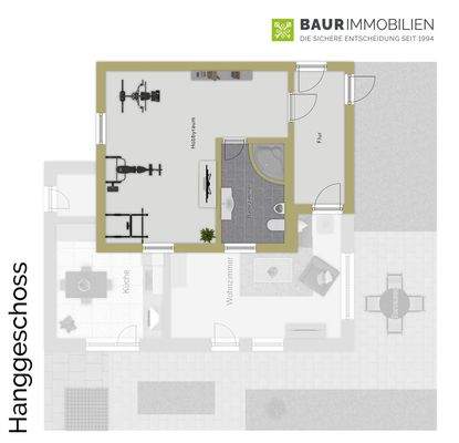 Hanggeschoss Hobbyraum