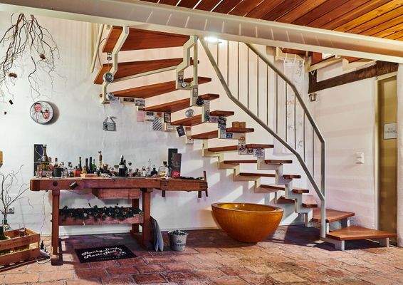 Die Treppe in das OG