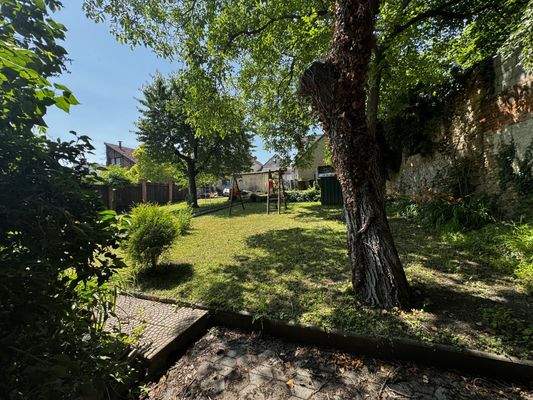 wunderschöner Garten Richtung Stadtpark